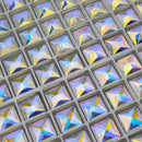 Zodiac Crystal Square - AB (No holes) 12mm