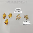 Zodiac Crystal Galactic Sew on Stone - Sunshine