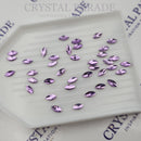Zodiac Crystal Navette 3.8x8mm Violet - Pack of 20