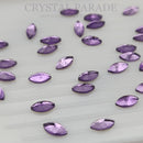 Zodiac Crystal Navette 3.8x8mm Violet - Pack of 20