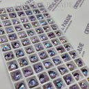 Zodiac Fancy Stone Pointy Back Heart - Vitrail Light 8mm