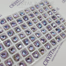 Zodiac Fancy Stone Pointy Back Heart - Vitrail Light 8mm