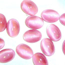 Preciosa Oval Glass Cabochon - Moonshine Rose (00375)