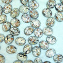 Preciosa Oval Cabochon - Marble White (02407)