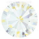 Preciosa Maxima Foiled Pointy Back Chaton - White Opal