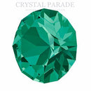 Swarovski 1088 Pointy Back Round Chaton SS34 (7mm) Pack of 24 - Emerald