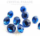 Swarovski 1028 Round Chaton Various Sizes - Capri Blue