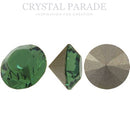 Swarovski 1028 Pointy Back Round Chaton Various Sizes - Erinite
