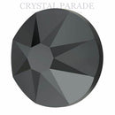 Swarovski 1028 Pointy Back Round Chaton Various Sizes - Jet Hematite (UNFOILED)
