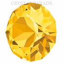 Swarovski 1028 Pointy Back Round Chaton Various Sizes - Light Topaz
