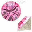 Swarovski 1028 Pointy Back Round Chaton Various Sizes - Rose