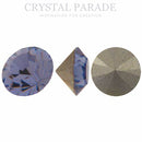 Swarovski 1028 Pointy Back Round Chaton Various Sizes - Tanzanite