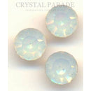 Swarovski 1028 Pointy Back Round Chaton Various Sizes - White Opal