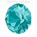 Swarovski 1028 Pointy Back Round Chaton Various Sizes - Blue Zircon