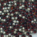 Swarovski 1028 Round Chaton Various Sizes - Burgundy