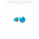 Swarovski 1028 Pointy Back Round Chaton Various Sizes - Caribbean Blue Opal