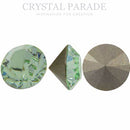Swarovski 1028 Pointy Back Round Chaton Various Sizes - Chrysolite