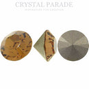 Swarovski 1028 Pointy Back Round Chaton Various Sizes - Smoked Topaz