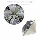 Swarovski 1088 Pointy Back Round Chaton Various Sizes - Black Diamond