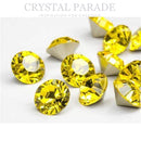 Swarovski 1088 Pointy Back Round Chaton Various Sizes - Light Topaz