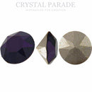 Swarovski 1088 Pointy Back Round Chaton Various Sizes - Purple Velvet