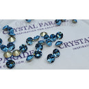 Swarovski 1088 Pointy Back Round Chaton Various Sizes - Aquamarine
