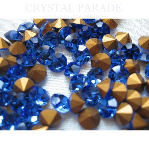 Vintage Swarovski Pointy Back Chaton pp14 Pack of 100 Sapphire