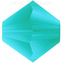 Preciosa Bicone Bead Turquoise Matte