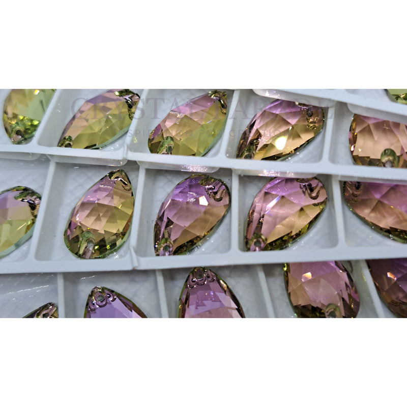 Zodiac Crystal Peardrop Sew on Stone - Vitrail Light