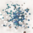 Limited Edition - Zodiac Crystals Mixed Sizes Pack of 200 - Peacock Blue AB
