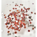 Zodiac Crystals Mixed Sizes Pack of 200 - Orange AB