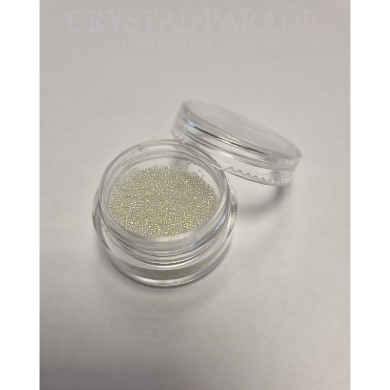 Mini Caviar Beads 5g in handy storage pot - Mermaid White