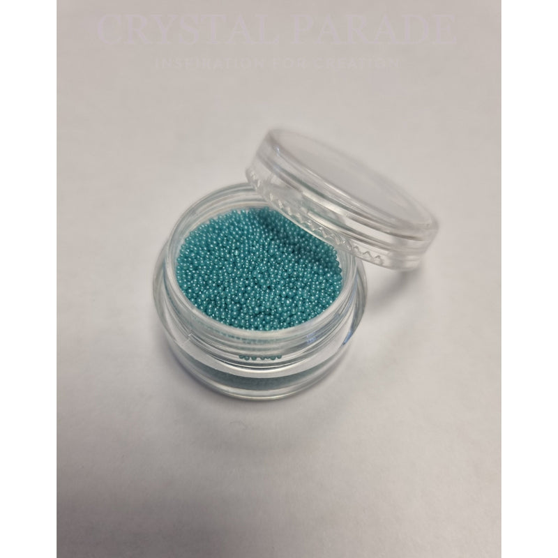 Mini Caviar Beads 5g in handy storage pot - Turquoise