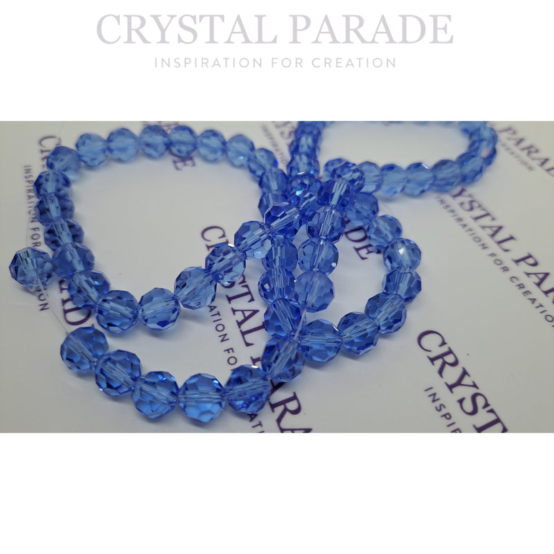 Zodiac Round Beads  - Light Blue