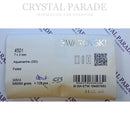 Swarovski 4501 Fancy Baguette 7x3mm - Pack of 12 Aquamarine