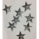 Flatback 20mm Acrylic star silver pack of 25