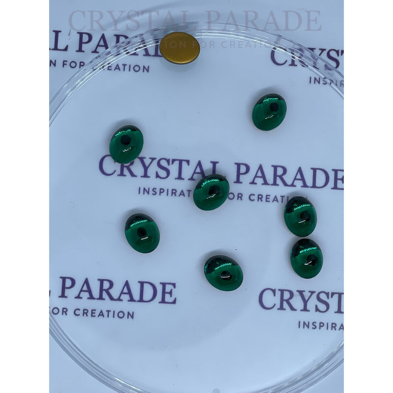 Swarovski 2190/4 Oval Cabochon Various Sizes - Pack of 24 - Emerald