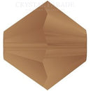 Preciosa Bicone Bead Smoked Topaz Matte