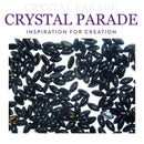 Preciosa Navette Glass Cabochons - Black