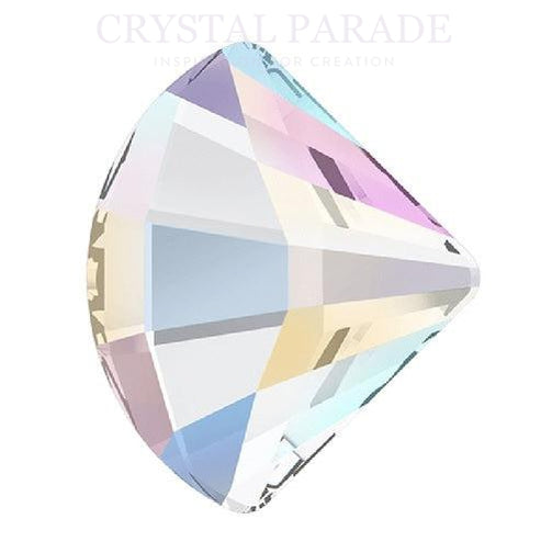 DISCONTINUED - Zodiac Crystal Fan Shape 6mm AB - Pack of 20