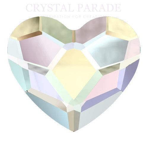 Zodiac Crystal Heart Shape 6mm AB - Pack of 20