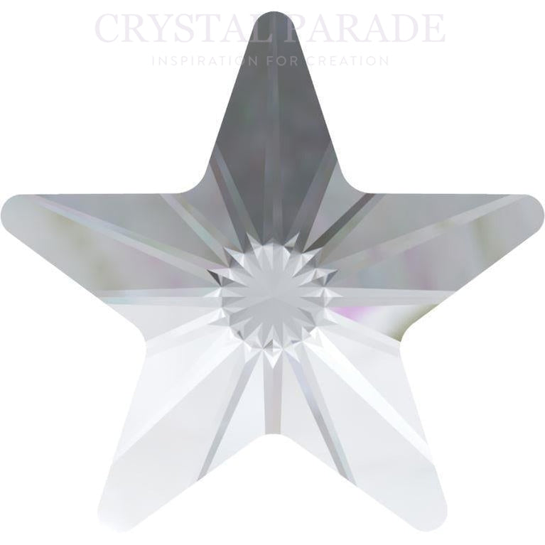 Zodiac Crystal Star Shape Clear Various Sizes - Pack of 20