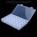 Diamond Painting Clear Storage Box with 28 Flip Lid Pots