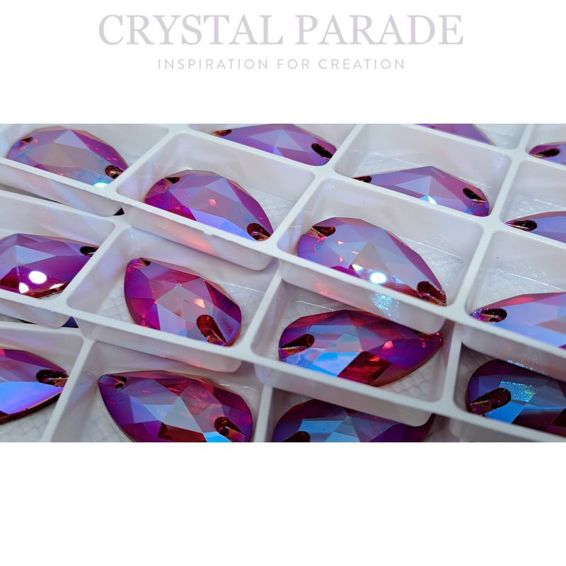 Zodiac Crystal Peardrop Sew on Stone - Light Siam Shimmer