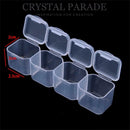 Diamond Painting Clear Storage Box with 28 Flip Lid Pots