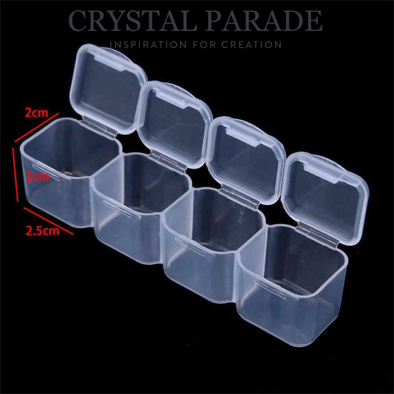 Wholesale Transparent Plastic 28 Grids Bead Containers 