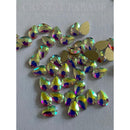 Zodiac Crystal Pear Shape 6mm x 4mm AB - Pack of 20