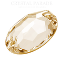 Preciosa Oval Sew on Stone - Honey