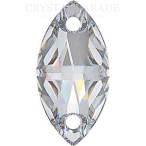 Zodiac Crystal Navette Sew on Stone - Clear