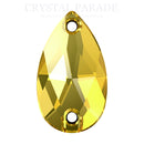 Limited Edition - Zodiac Crystal Peardrop Sew on Stone - Light Topaz